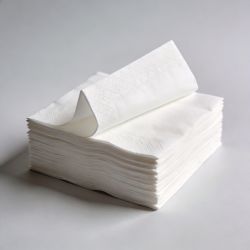 Prägeserviette 33x33 cm hochweiß 1-lagig Zellstoff 1/4-Falz (Herstellermaß 32x32 cm) – 5.000 Stück